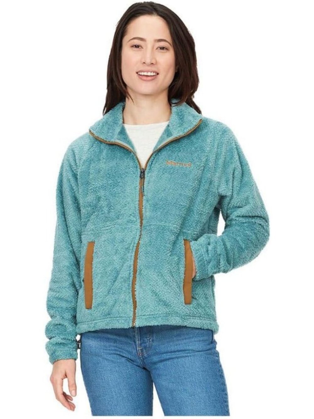 Cozy Women's Full-Zip Jacket - Soft High-Pile Sherpa Fleece for Ultimate Comfort